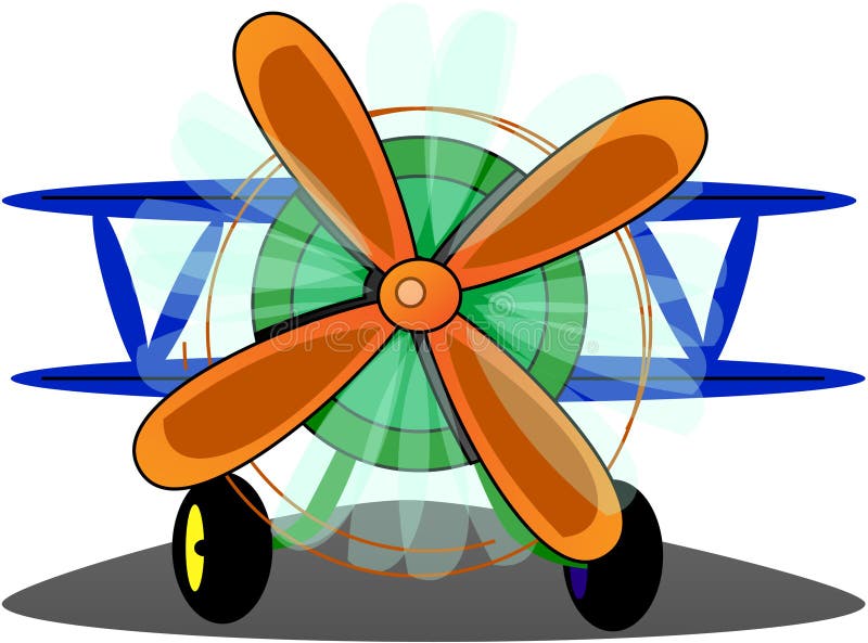 Funny plane vector illustration