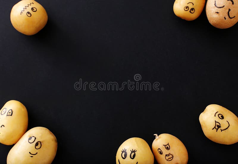 Funny potato stock image. Image of happy, cartoon, root - 60387003