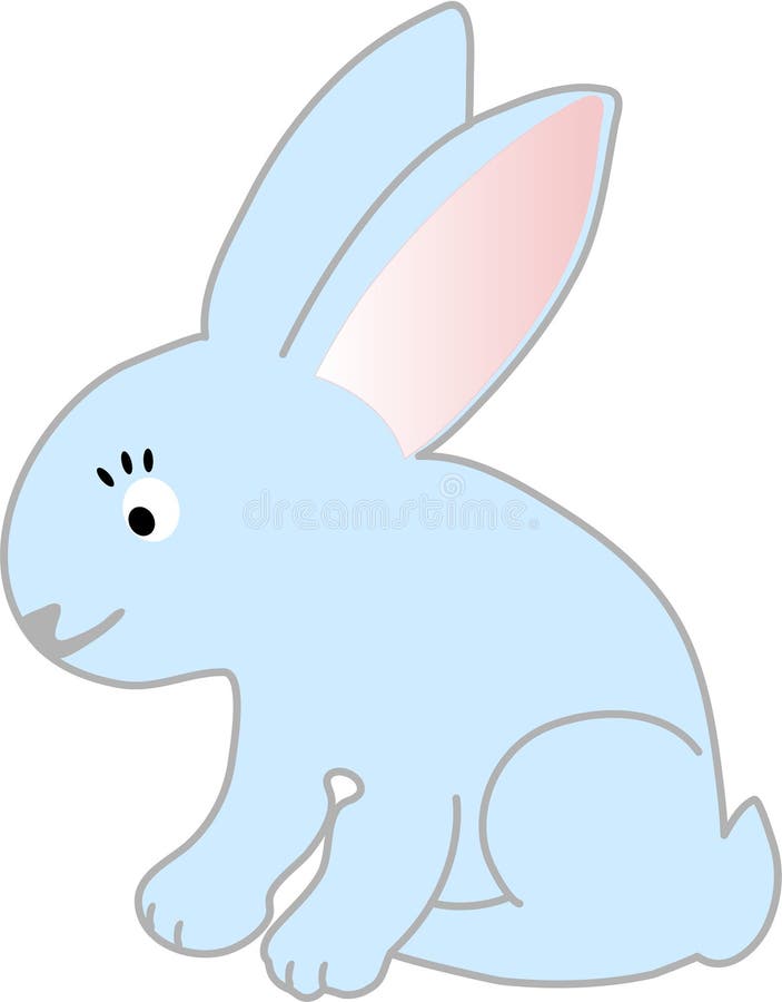 Funny rabbit - vector illustration royalty free illustration