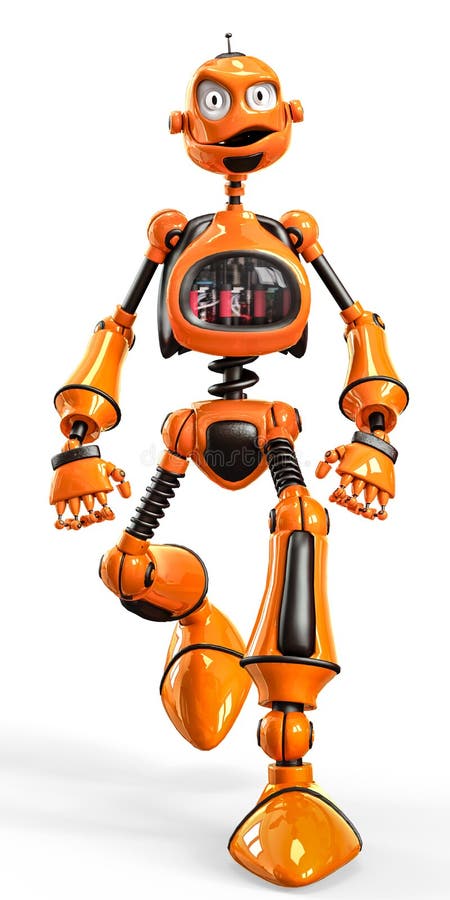 Funny and Glossy Robot Cartoon Stock Illustration - Illustration of future, happy: 114143075 Funny and Glossy Robot Cartoon Stock Illustration - Illustration of future, happy: 114143075