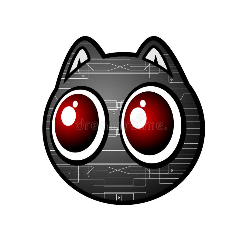 Cartoon robot stock vector. Illustration of clamps, doodle - 25622525