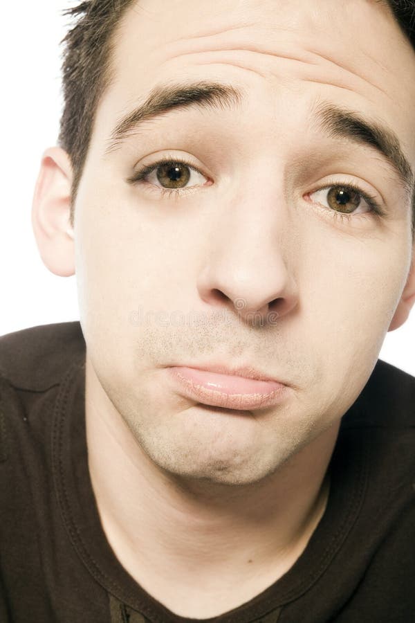 Funny sad face stock photo. Image of caucasian, background 2271232