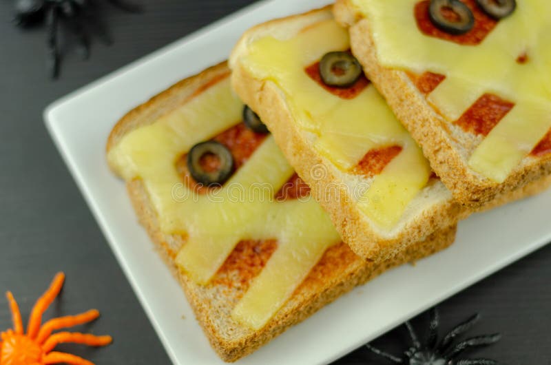 Funny Sandwiches with Mummy for a Halloween Party, Creative Serv Stock ...