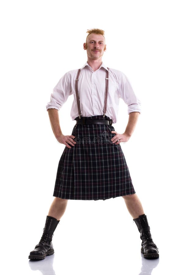 Funny Scotsman Isolated on White Stock Photo - Image of background,  scotland: 44997508
