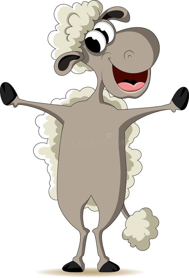 Funny Sheep Cartoon Stock Photo - Image: 28911430