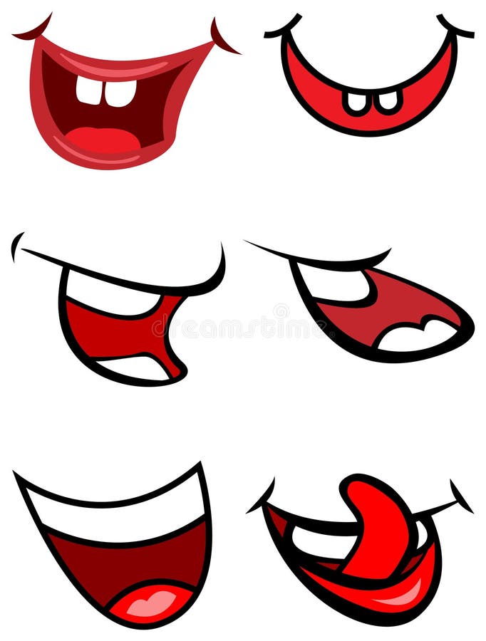 funny cartoon mouths