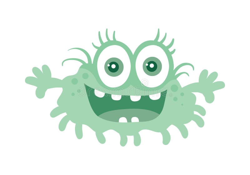 Funny Smiling Germ. Blue Cartoon Character. Vector Stock Vector - Illustration of laugh, germ: 84967448 Funny Smiling Germ. Blue Cartoon Character. Vector Stock Vector - Illustration of laugh, germ: 84967448