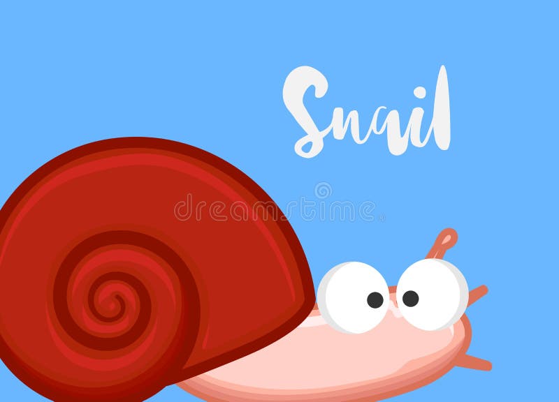 Funny Snail Character