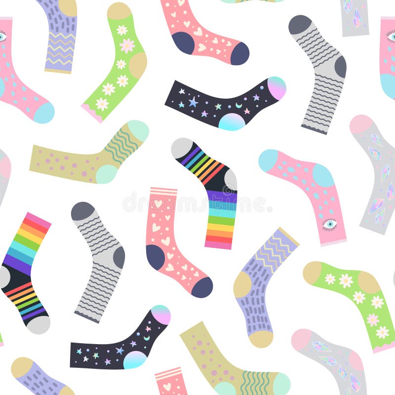 Socks seamless pattern