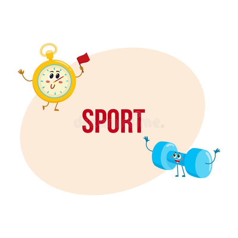 https://thumbs.dreamstime.com/b/funny-stopwatch-dumbbell-characters-human-faces-sport-equipment-cartoon-vector-illustration-place-text-87336645.jpg