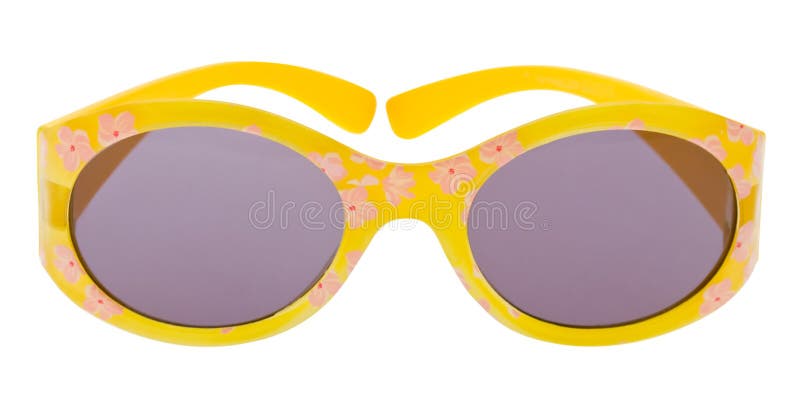 Funny sunglasses isolated on white