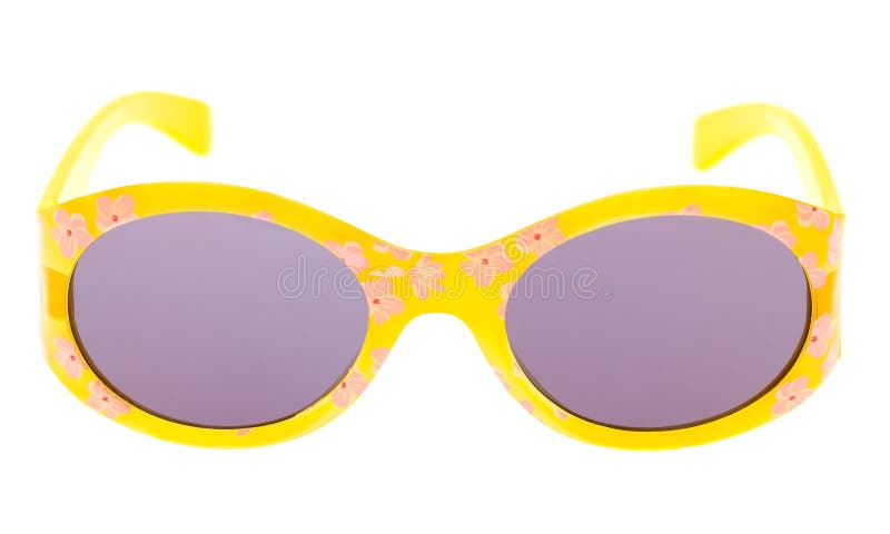 Funny sunglasses isolated on white