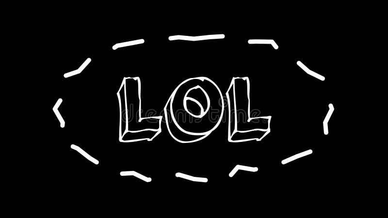 Funny text Lol with frame like worms, 3d render background, computer generated backdrop for happy creative vector illustration