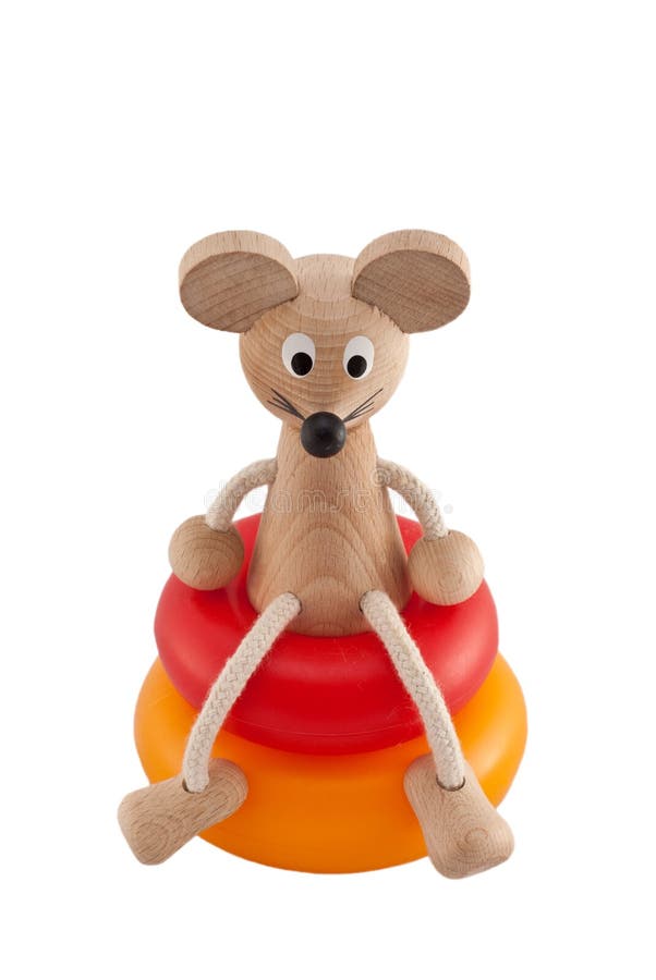 Funny toy mouse stock photography