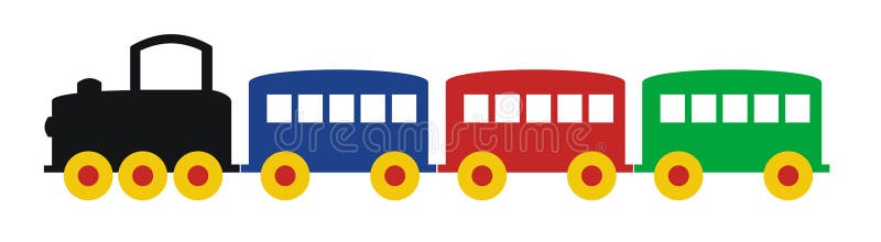 Funny train stock illustration