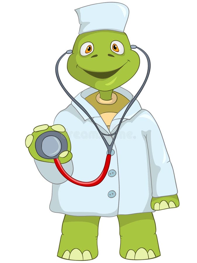 Funny Turtle. Doctor. Royalty Free Stock Photos - Image ...