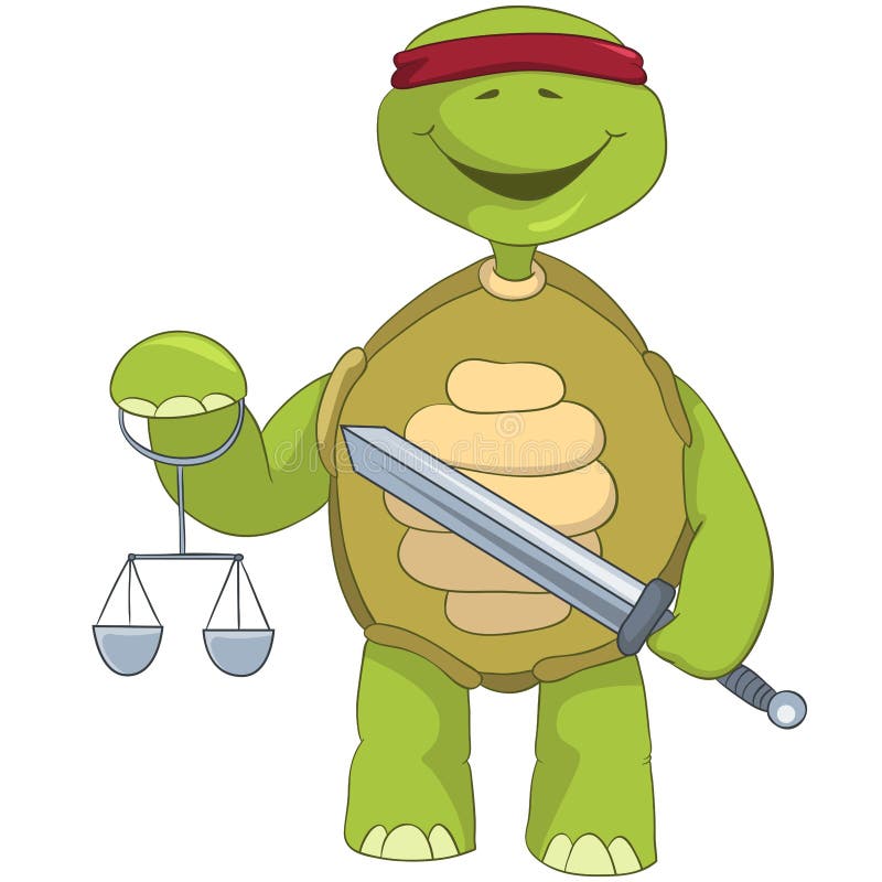 Funny Turtle. Law. stock vector. Illustration of character 25457928