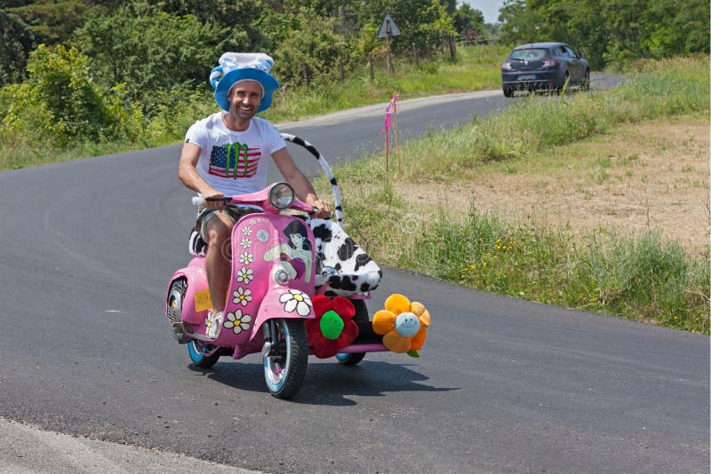  Funny Vespa  sidecar editorial photography Image of pink 