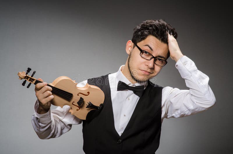 Funny violin player stock image. Image of performer, instrument 39272121