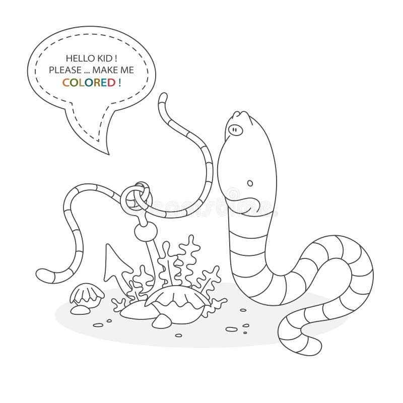 Cute Worm Coloring Page - 292+ SVG File for DIY Machine