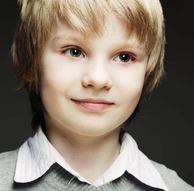 Funny young boy stock image. Image of vivid, eyes, portrait 49466463