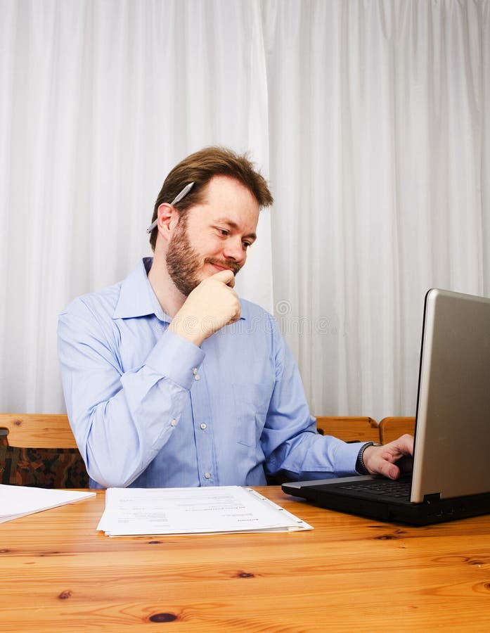 Lavorare da casa fotografia stock