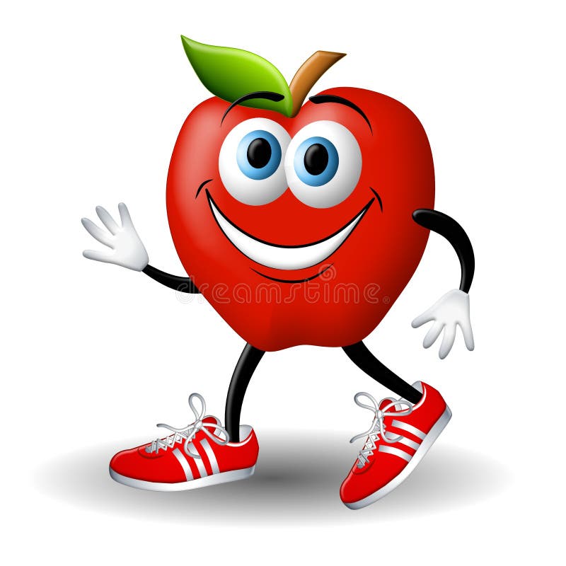 Funzionare del Apple Andy sano illustrazione vettoriale Funzionare del Apple Andy sano illustrazione vettoriale