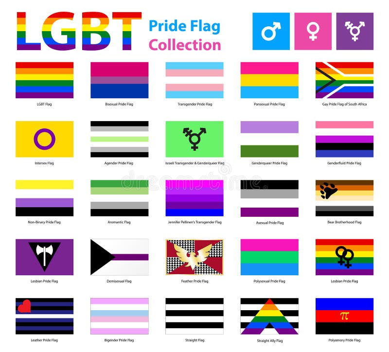 Funzionario Pride Flag Collection Lesbian di LGBT, gay, bisessuale e transessuale