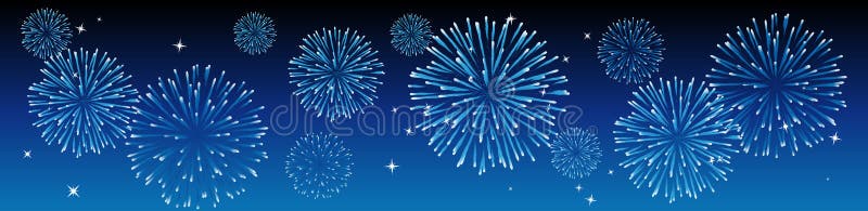 Fuochi d'artificio di vettore illustrazione di stock