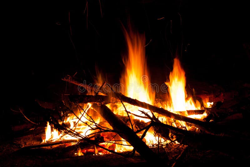 Fuoco dell'accampamento immagine stock Fuoco dell'accampamento immagine stock