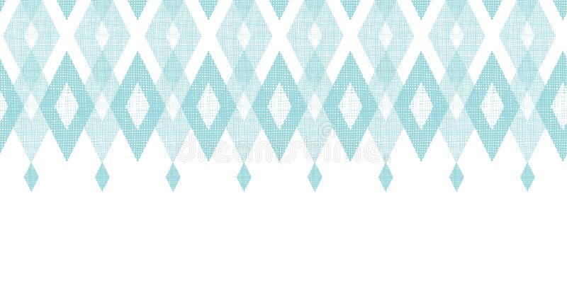 Furaj albastru pastelat ikat orizontal vector illustration