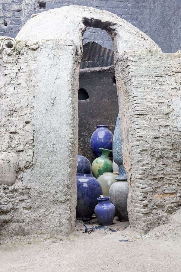 Furnace in a pottery stock image. Image of earthenware 37016901