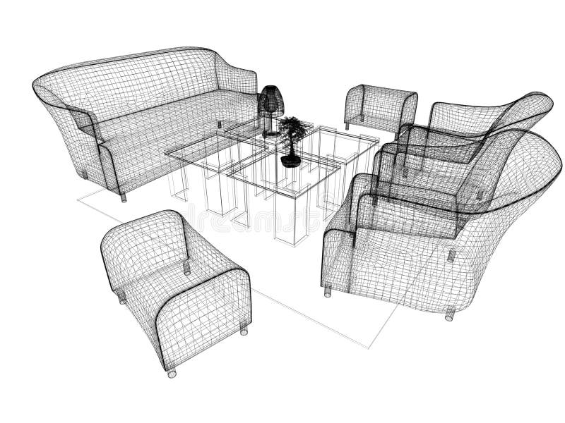 Furniture stock illustration