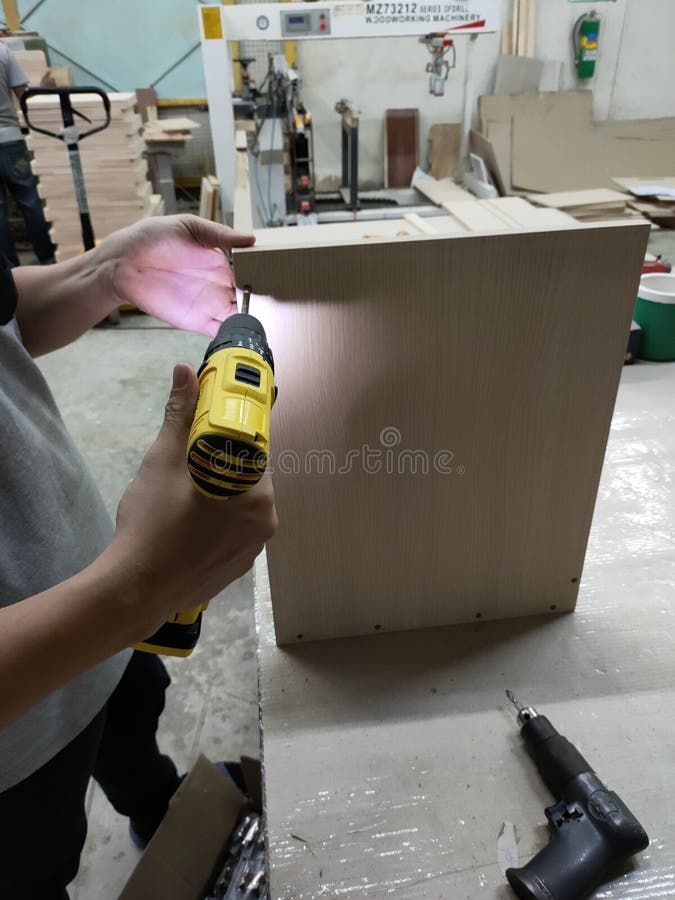 Furniture Assembly Woodworking Stock Photo Image of assembling