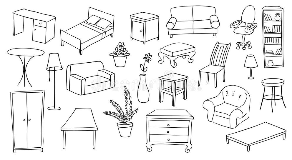 Furniture Arrangement Stock Illustrations 22,455 Furniture