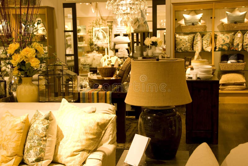 Furniture and Home Decor Store Stock Image Image of leather, light