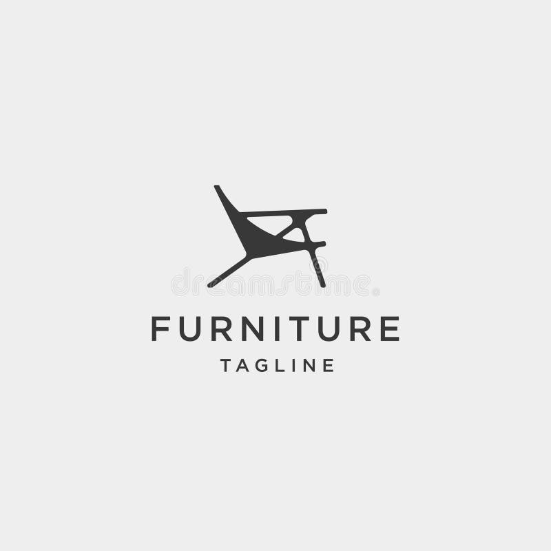 Furniture logo design vector icon illustration icon isolated