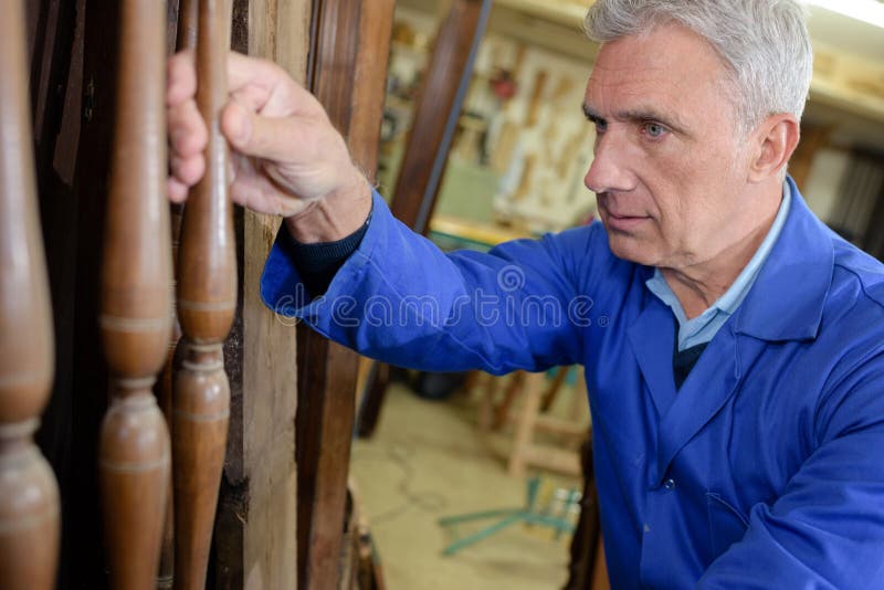 Furniture Maker at Stock Image Image of natural, technical
