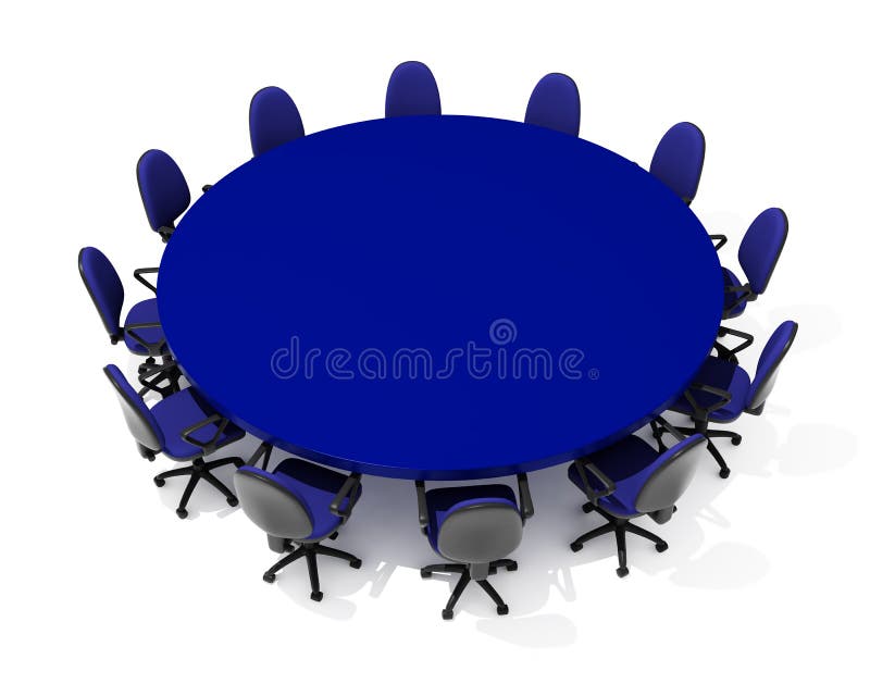 Furniture for meeting vector illustration