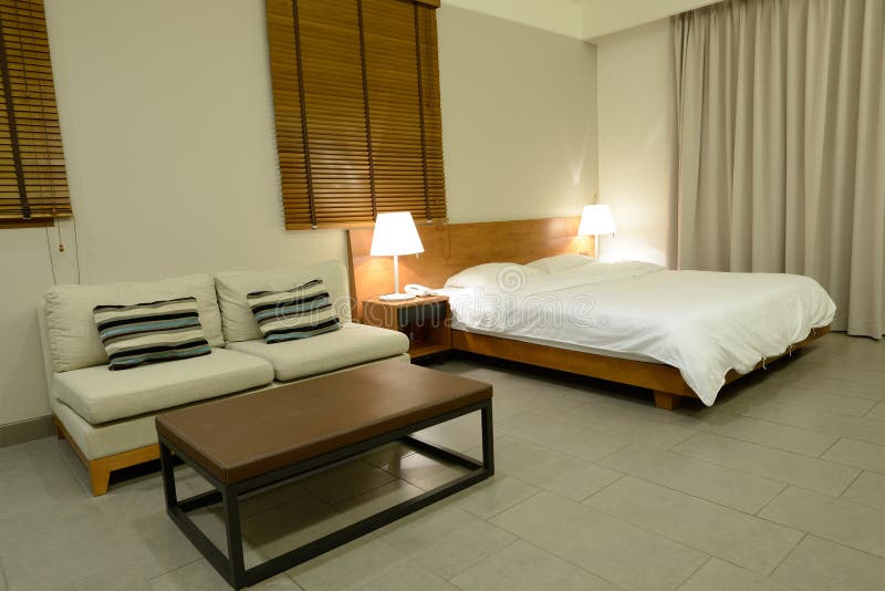 The furniture in studio room. stock photo