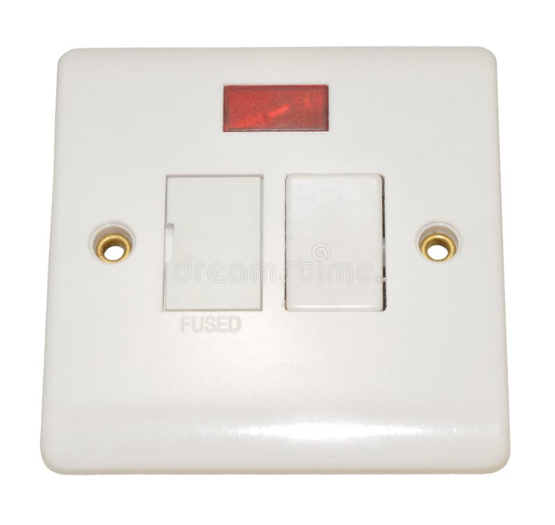 Fused Wall Switch Fitting stock photo. Image of appliance 37488120