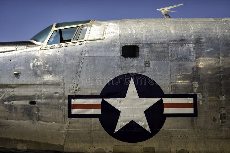 Fuselage américain de bombardier des années 1950 et des années 1960 de vintage