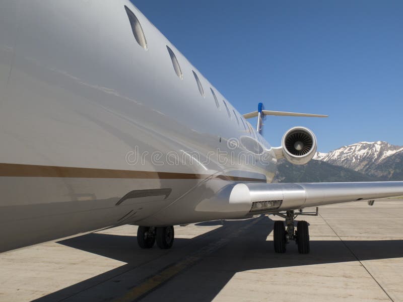 Fuselage d'un avion en Jackson Hole, WY photos stock Fuselage d'un avion en Jackson Hole, WY photos stock