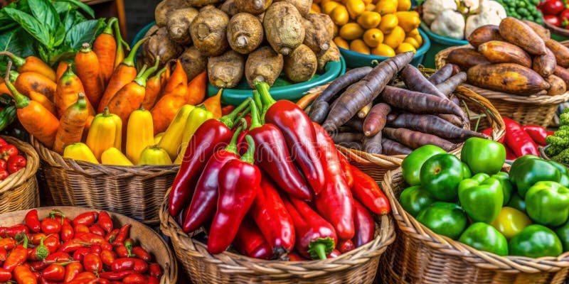 Fusión culinaria caribeña una vibrante escena de mercado de sabores de la isla e influencias coloniales libre illustration