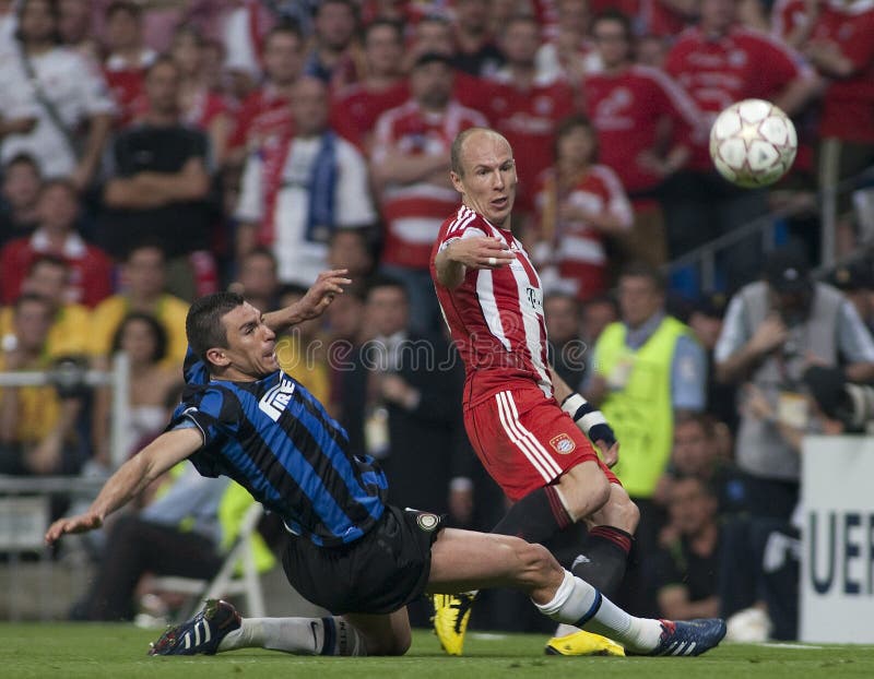 Futbol: Champions League finał 2010 obrazy stock