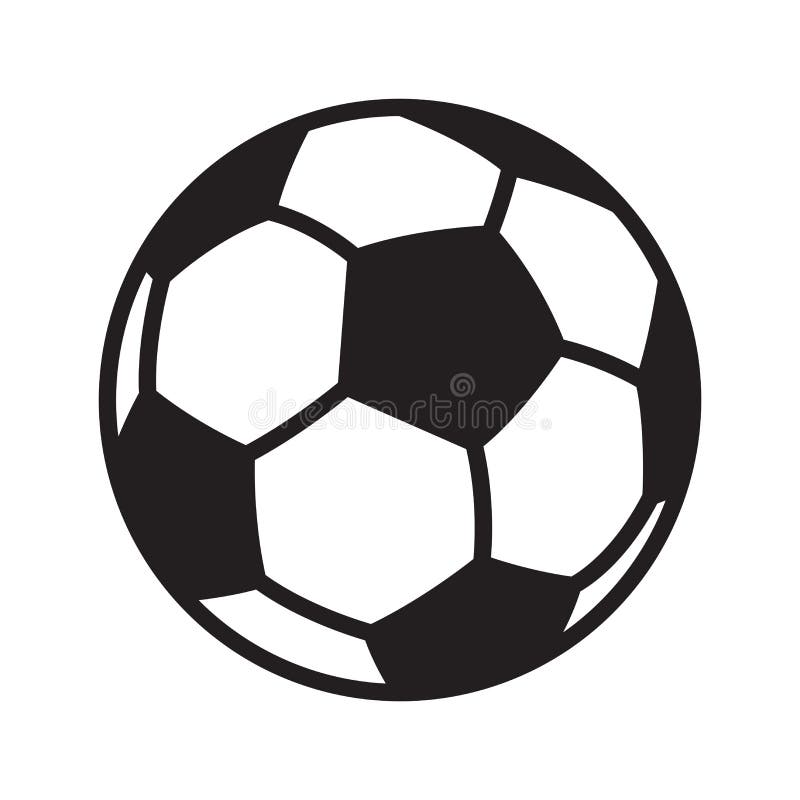 Futbolowa piłki nożnej piłki loga ikony symbolu kreskówki ilustraci wektorowa grafika royalty ilustracja Futbolowa piłki nożnej piłki loga ikony symbolu kreskówki ilustraci wektorowa grafika royalty ilustracja