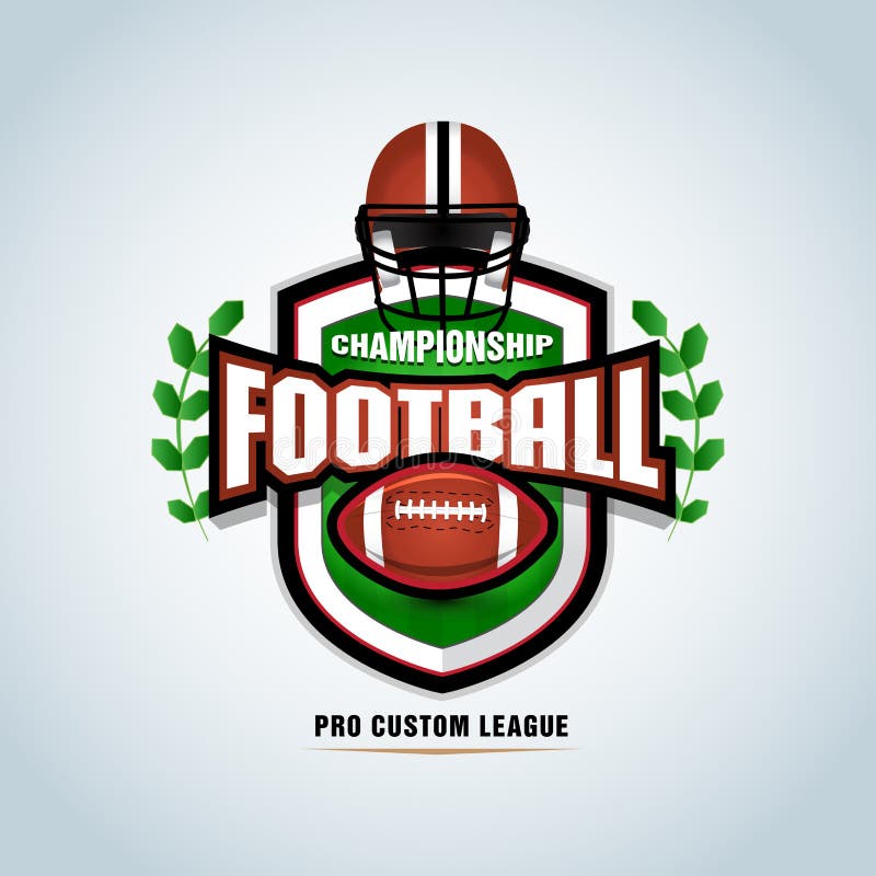 Futbolu amerykańskiego loga szablon, odznaka, koszulka, etykietka, emblemat Futbolowy hełm również zwrócić corel ilustracji wekto ilustracja wektor Futbolu amerykańskiego loga szablon, odznaka, koszulka, etykietka, emblemat Futbolowy hełm również zwrócić corel ilustracji wekto ilustracja wektor