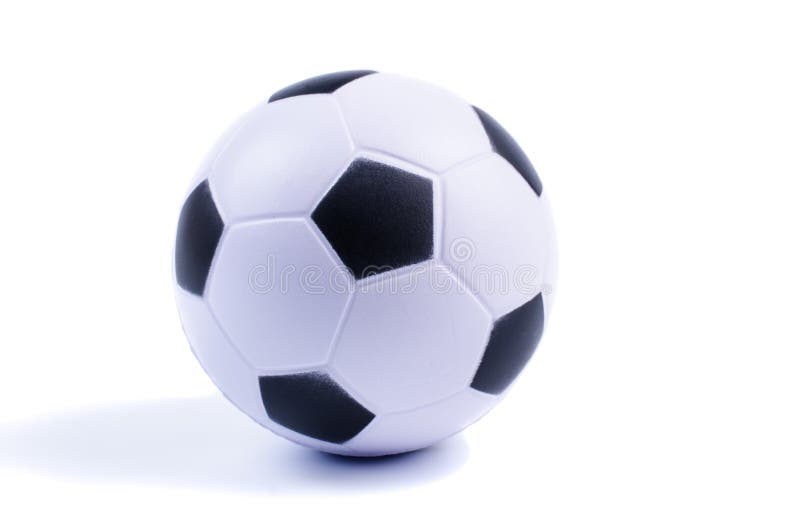 Bola Amarela Do Futebol No Fundo Branco Imagem de Stock - Imagem de branco,  brinquedo: 62304359