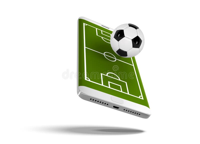 Futebol de futebol móvel. jogo de esporte móvel. jogo de futebol