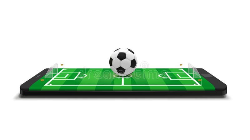 Futebol de futebol móvel. jogo de esporte móvel. jogo de futebol